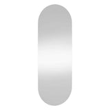 Miroir mural vidaxl 15x40 cm verre ovale