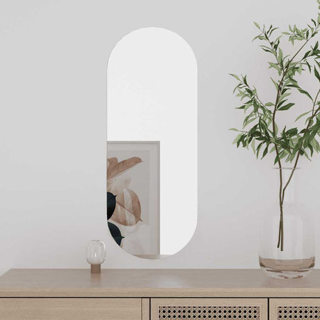 Miroir mural Vidaxl 20x50 cm Verre ovale