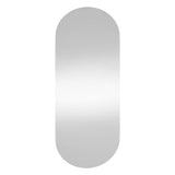 Miroir mural vidaxl 25x60 cm verre ovale