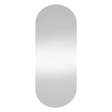 Miroir mural vidaxl 25x60 cm verre ovale