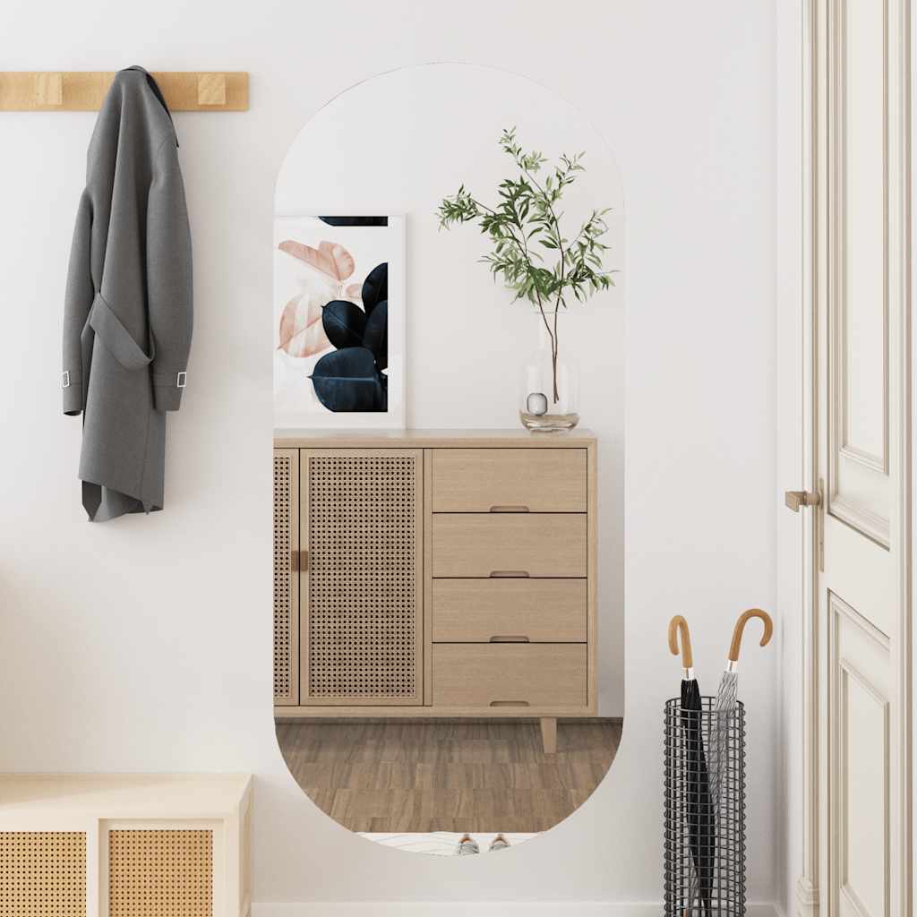 Vidaxx miroir mural 45x100 cm verre ovale