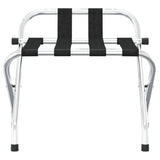 Vidaxl Luggage rack with backrest 56x39x52 cm silver colored