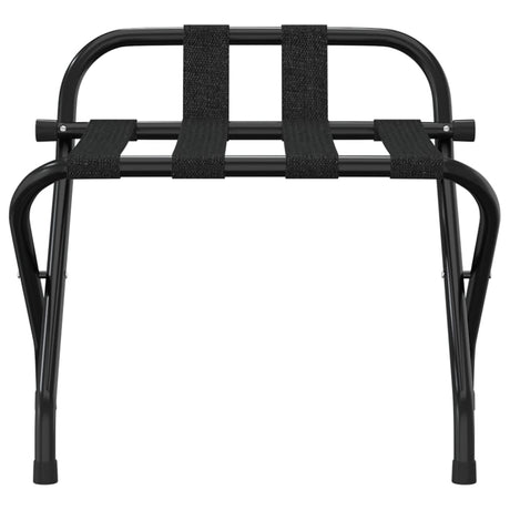 Rack à bagages Vidaxl avec dossier 56x39x52 cm noir