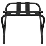 Vidaxl Luggage rack with backrest 56x39x52 cm black