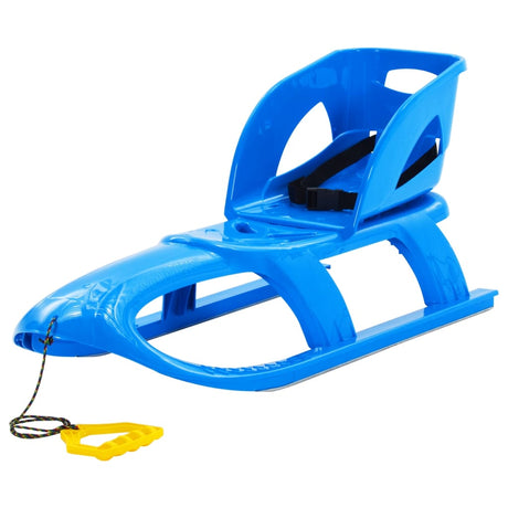 Slee Vidaxl avec siège 102.5x40x23 cm Bleu en polypropène