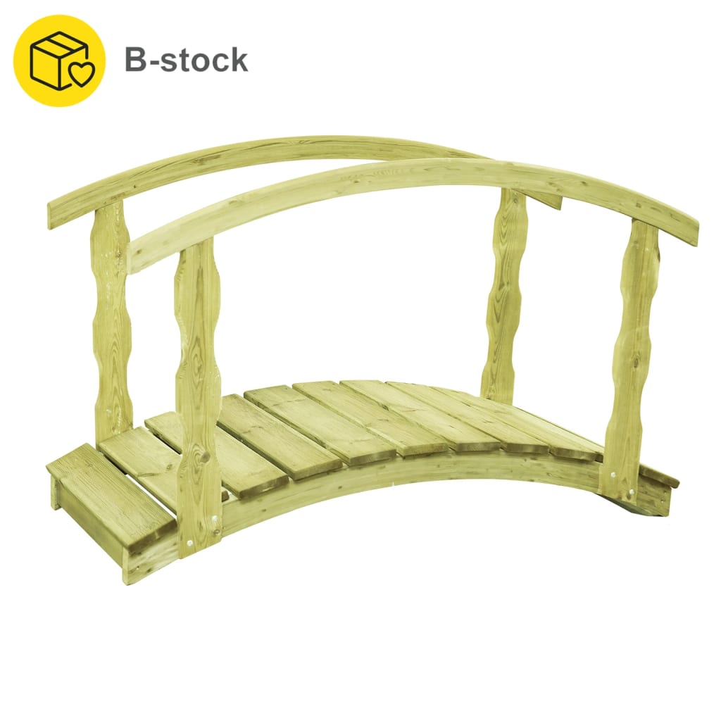 Vidaxl b-stock tuinbrug 170x74x105 cm Pine solide imprégnée