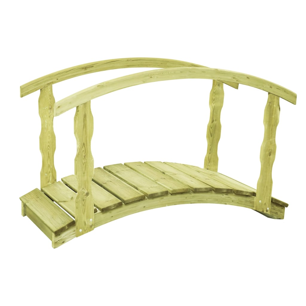 Vidaxl B-Stock Tuinbrug 170x74x105 cm Impregnerad fast tall