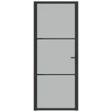 Vidaxl inner door 83x201.5 cm Matt glass and aluminum black