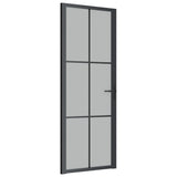 Vidaxl inner door 76x201.5 cm Matt glass and aluminum black