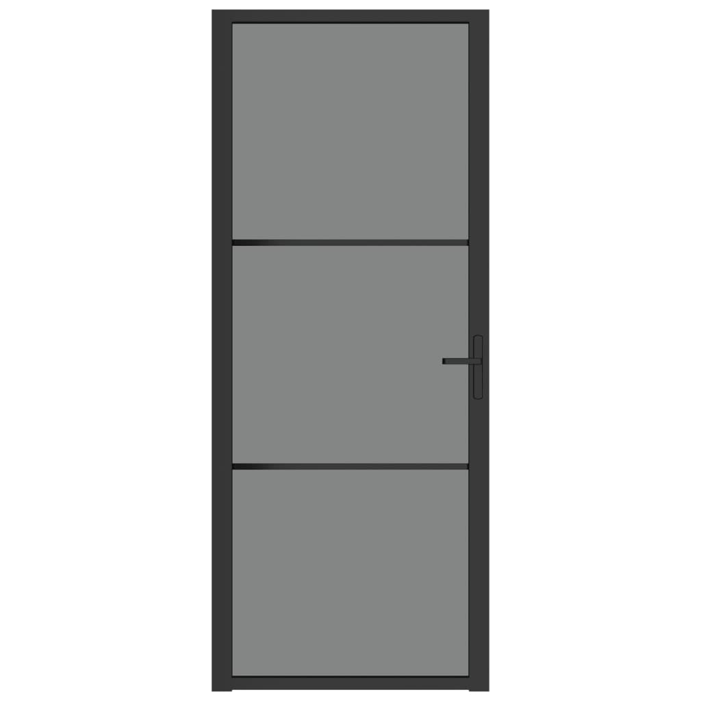 Vidaxl inner door 83x201.5 cm ESG glass and aluminum black