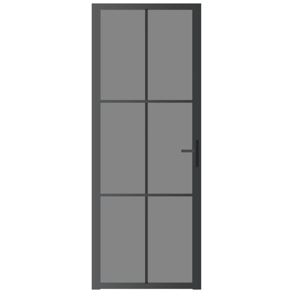 Vidaxl inner door 76x201.5 cm ESG glass and aluminum black