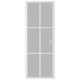 Vidaxx porte intérieure 76x201,5 cm verre dépoli et aluminium blanc