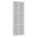 Vidaxx porte intérieure 83x201,5 cm verre dépoli et aluminium blanc