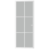 Vidaxx porte intérieure 83x201,5 cm verre dépoli et aluminium blanc