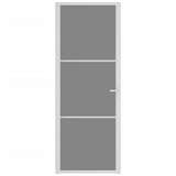 Vidaxx porte intérieure 76x201,5 cm verre ESG et aluminium blanc