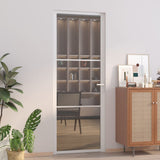Vidaxx porte intérieure 76x201,5 cm verre ESG et aluminium blanc