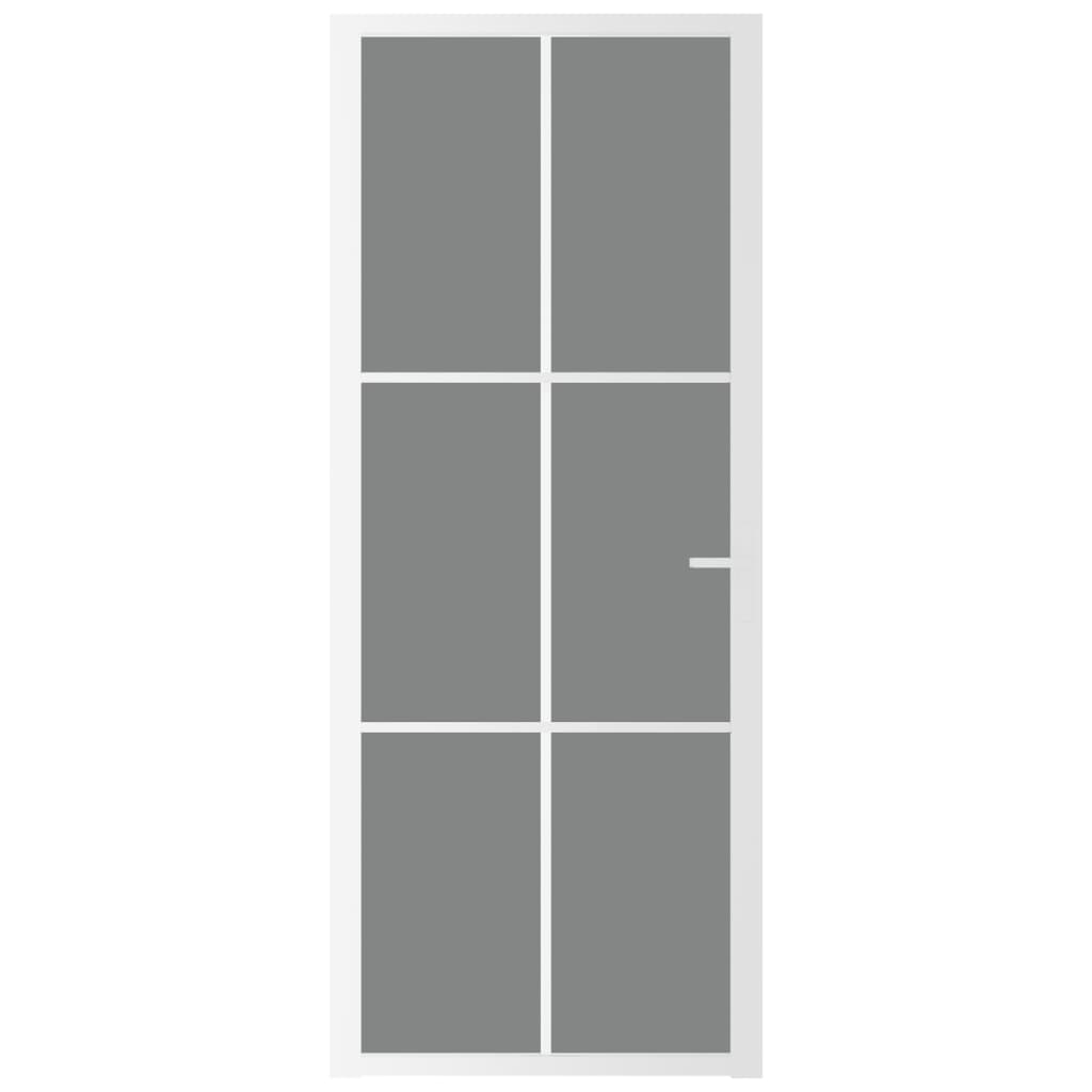 Vidaxl inner door 83x201.5 cm ESG glass and aluminum white