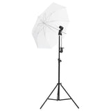 VidaXL Ensemble de studio photo avec fond d'éclairage et réflecteur
