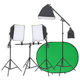 Ensemble de studio photo vidaxl avec ensemble d'éclairage et écran d'arrière-plan