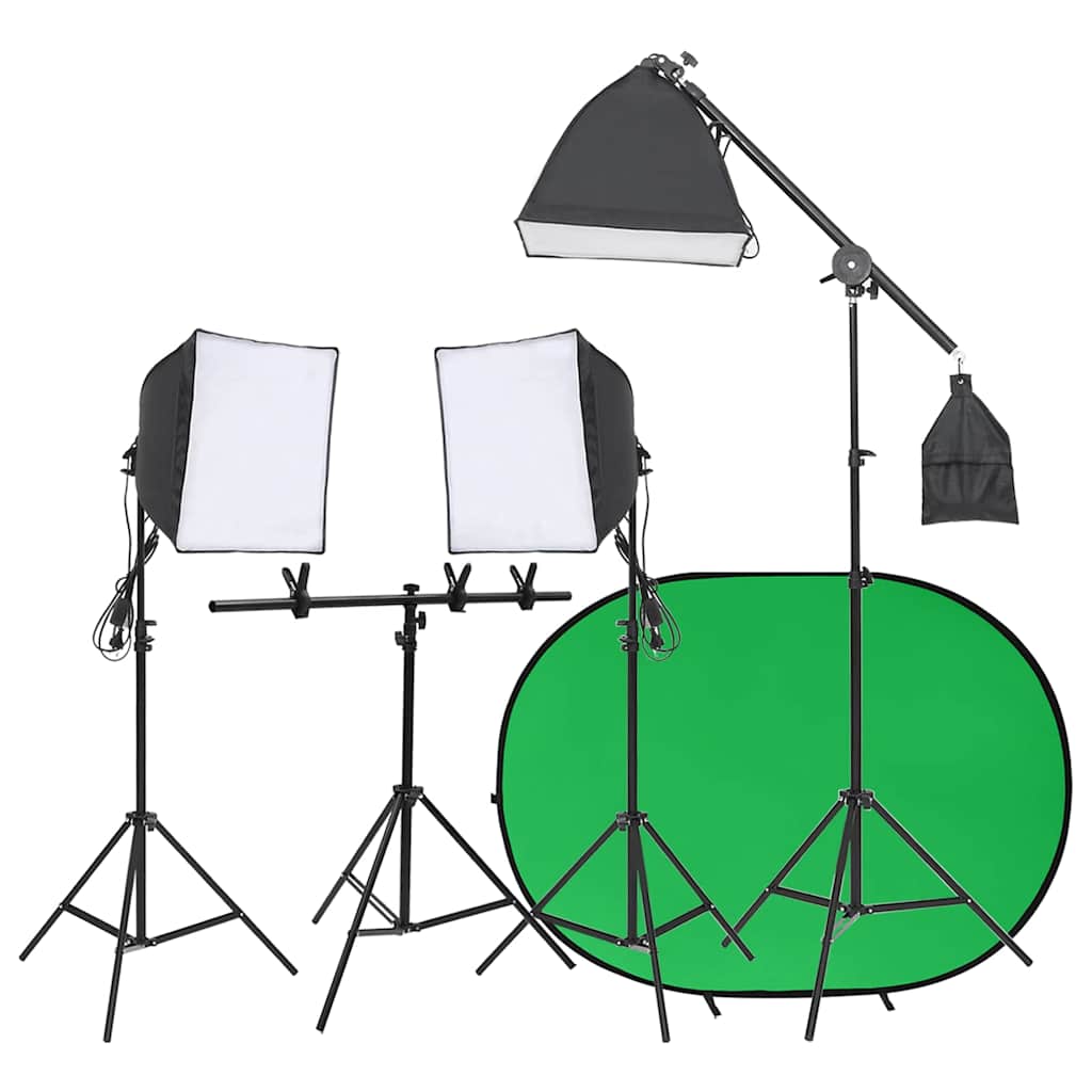 Ensemble de studio photo vidaxl avec ensemble d'éclairage et écran d'arrière-plan