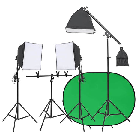 Ensemble de studio photo vidaxl avec ensemble d'éclairage et écran d'arrière-plan