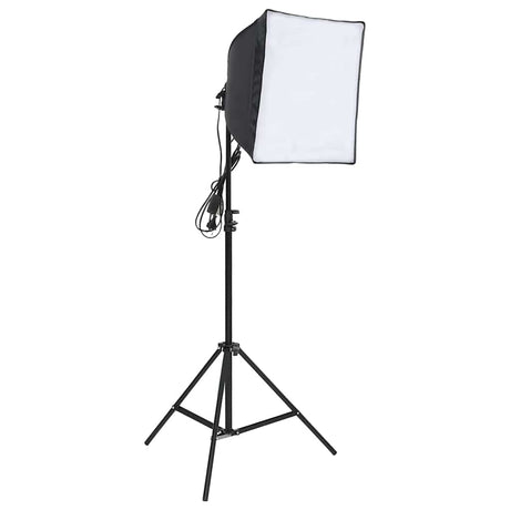 VidaXL Studio photo avec jeu de lumière, écran de fond et réflecteur