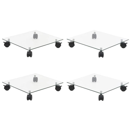 Vidaxl Rouleaux de plante 4 PCS Square 35x35 cm Verre durcie