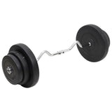 Vidaxl -halter böjd med vikter 60 kg