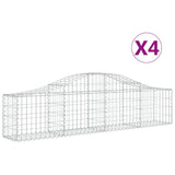 VidaXL Schans baskets 4 st vaulted 200x30x40 60 cm iron