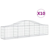 Vidaxl Schans Cestini 10 Stauted 200x30x40 60 cm Galvanized Iron