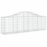 Vidaxl Schans baskets 6 st vaulted 200x30x60 80 cm galvanized iron