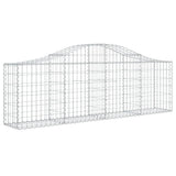 Cestas Vidaxl Schans 9 st 200x30x60 80 cm de hierro galvanizado