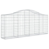 Cestas Vidaxl Schans 3 st 200x30x80 100 cm de hierro galvanizado