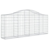 Cestas Vidaxl Schans 6 st 200x30x80 100 cm de hierro galvanizado