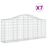 Vidaxl Schans Körbe 7 St. Gewölbe 200x30x80 100 cm verzinktes Eisen