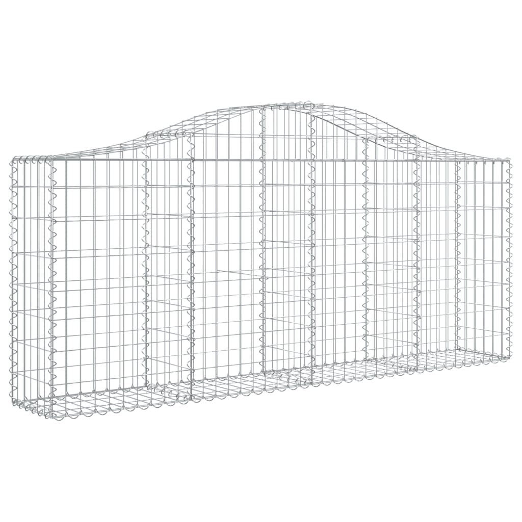 Cestas Vidaxl Schans 8 st 200x30x80 100 cm de hierro galvanizado