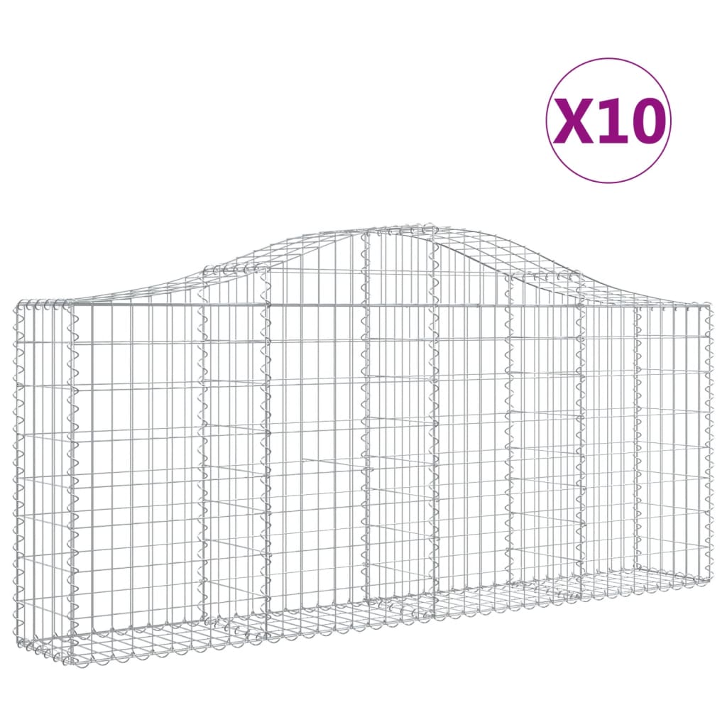 Vidaxl Schans Pankets 10 St Vaulted 200x30x80 100 cm fer