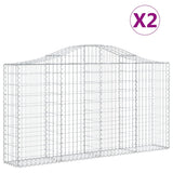 Vidaxl Schans Baskets 2 ST Klavené 200x30x100 120 cm železo