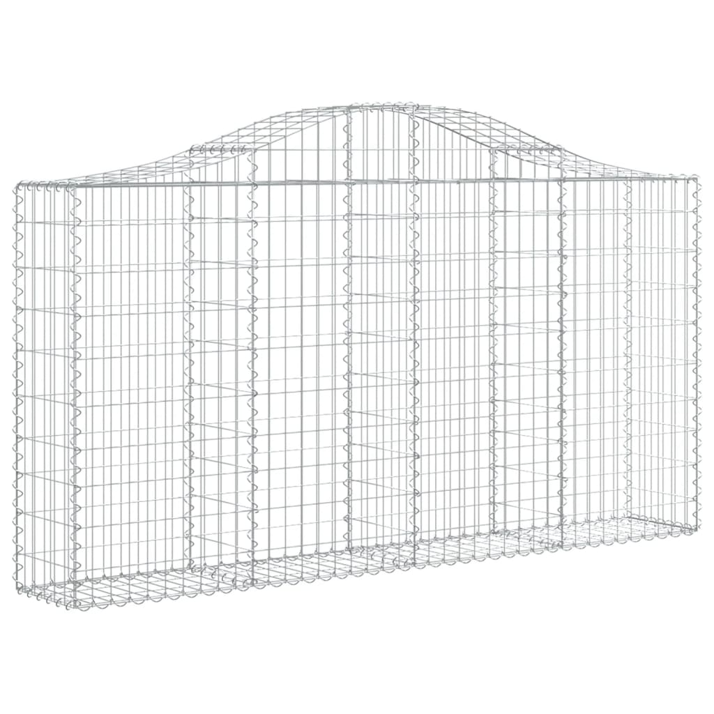 VidaXL Schans baskets 2 ST vaulted 200x30x100 120 cm iron