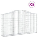 Vidaxl Schans kurver 5 st Vaulted 200x30x100 120 cm jern