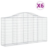 Vidaxl Schans Baskets 6 St. klenulé 200x30x100 120 cm železo