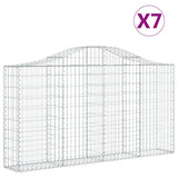 Cestas de Vidaxl Schans 7 st 200x30x100 120 cm de hierro