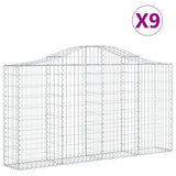 Cestas Vidaxl Schans 9 st 200x30x100 120 cm de hierro