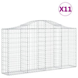 Vidaxl Schans baskets 11 st vaulted 200x30x100 120 cm iron