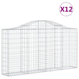 Cestas Vidaxl Schans 12 st 200x30x100 120 cm de hierro