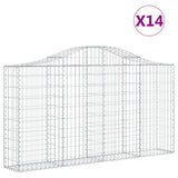 Cestas Vidaxl Schans 14 st 200x30x100 120 cm de hierro