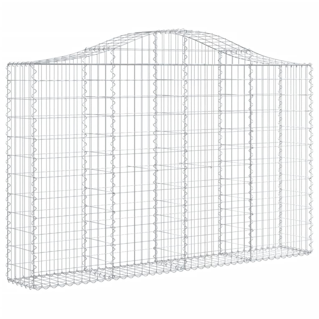 VidaXL Schans baskets 2 ST vaulted 200x30x120 140 cm iron