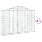 Vidaxl Schans Pankets 6 St Vaulted 200x30x120 140 cm fer