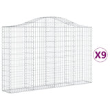 Vidaxl Schainen Kuerf 9 St Vaulted 200x30x120 140 cm Eisen