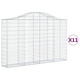 Vidaxl Schainen Kuerf 11 St Vaulted 200x30x120 cm Eisen